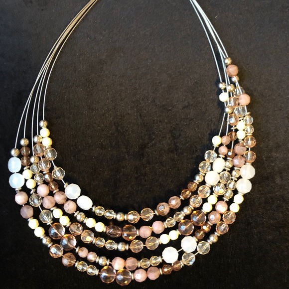 Beaded multi stringed necklace - Picture 4 of 8